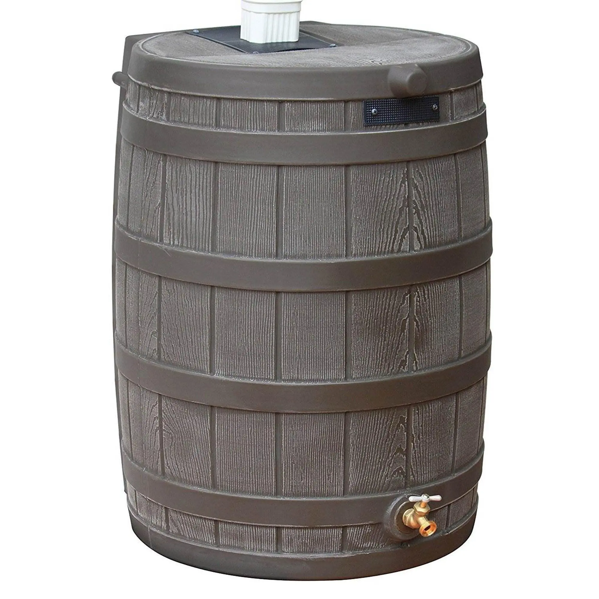 Good Ideas RW50 Rain Wizard 50 Gallon Plastic Rain Barrel Water Collector, Wood Container Good Ideas RW50 Rain Wizard 50 Gallon Plastic Rain Barrel Water Collector, Wood Container