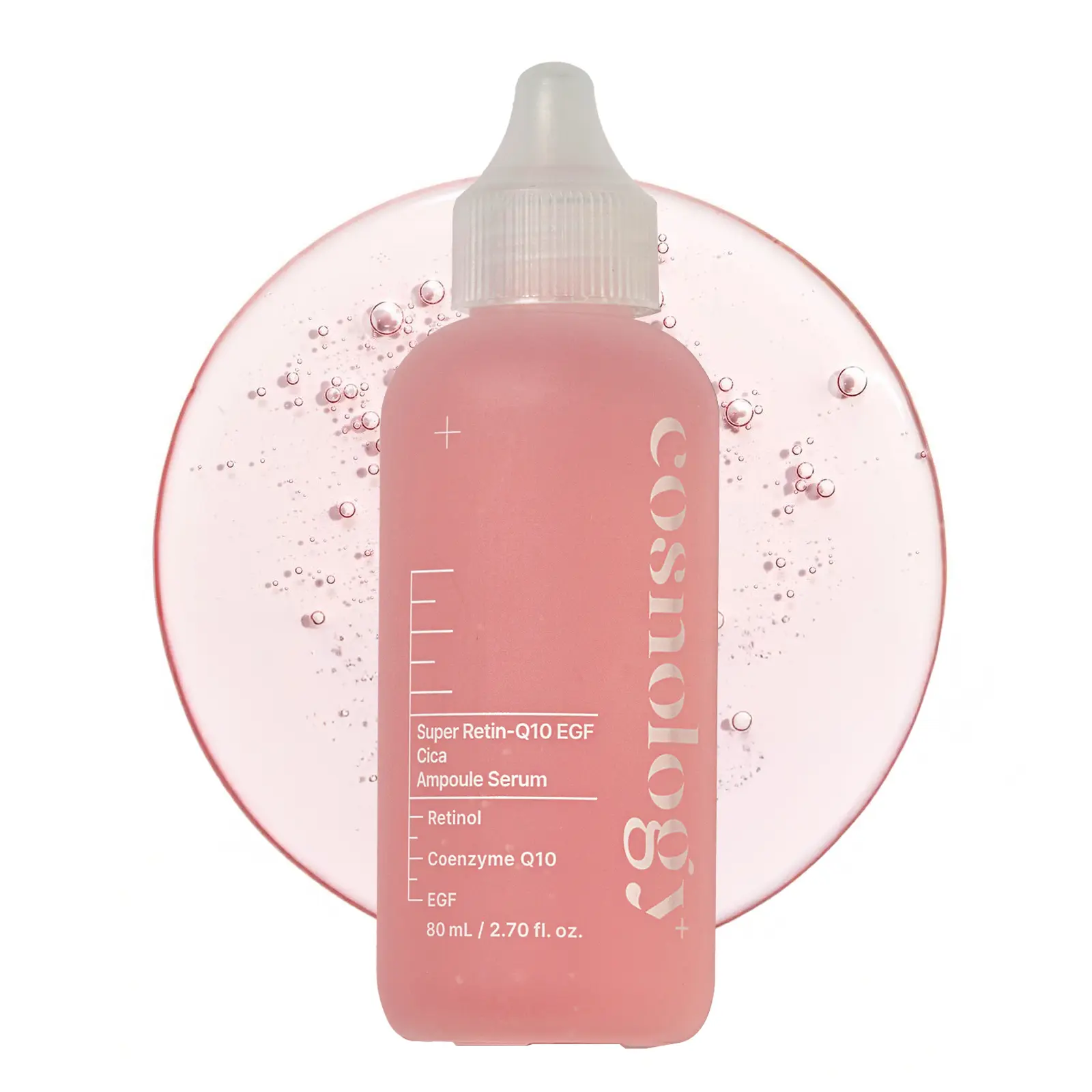 COSNOLOGY Retinol Anti-aging Serum with Coenzyme Q10,EGF,Pore Minimizing,Wrinkle Reduction,Centella Extract for Skin Soothing & Hydration | Clean Beauty, 2.70 fl.oz(80ml) | Korean Skincare