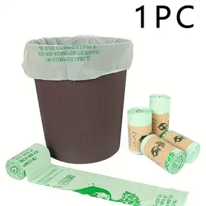 6L/8L/10L Compostable Food Waste Bags, Thickened Kitchen Trash Bags, Sturdy Trash Bags, 50 Pack, Small Compost Bin Liners, Food Scraps Collection Bags