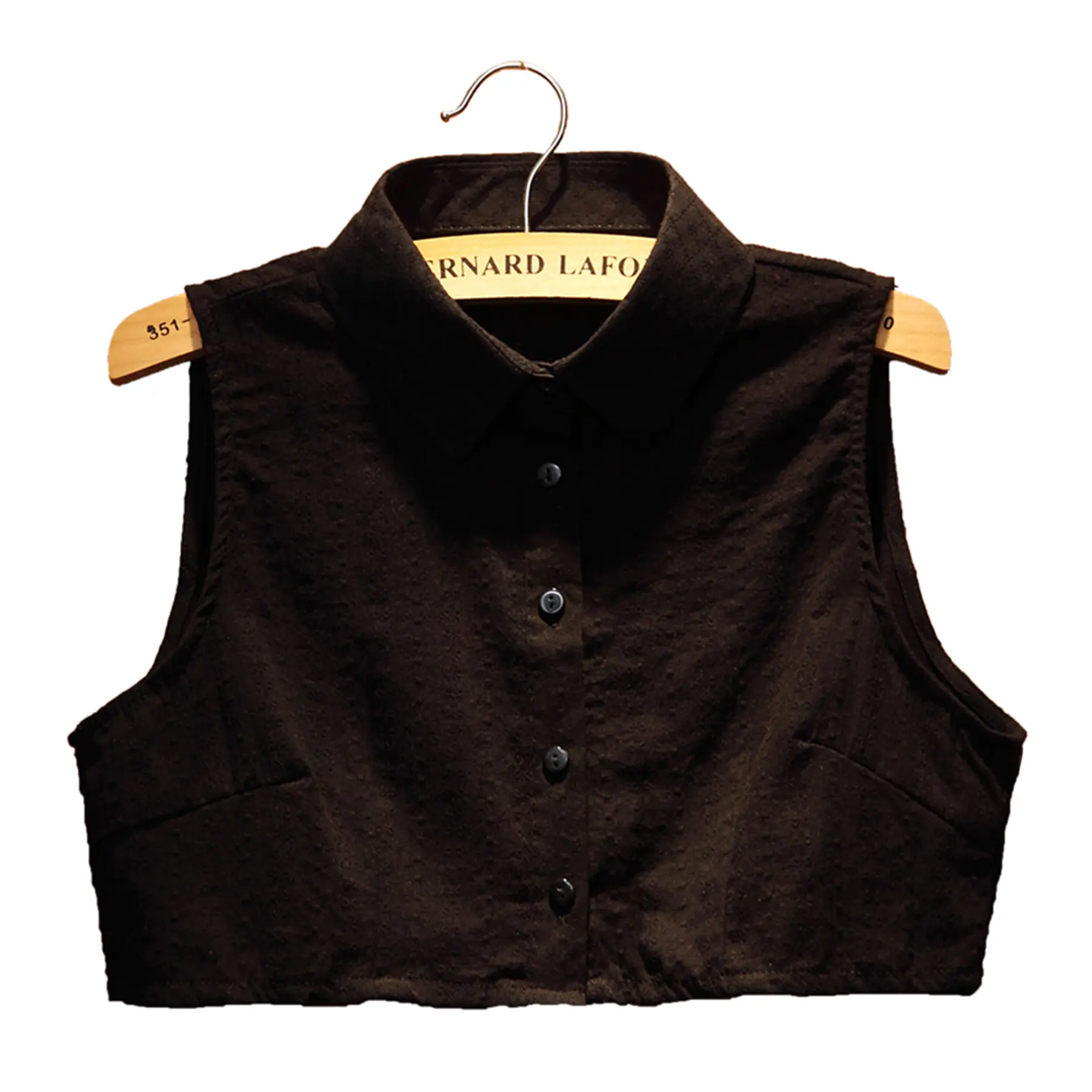 black pointed collar-1pc