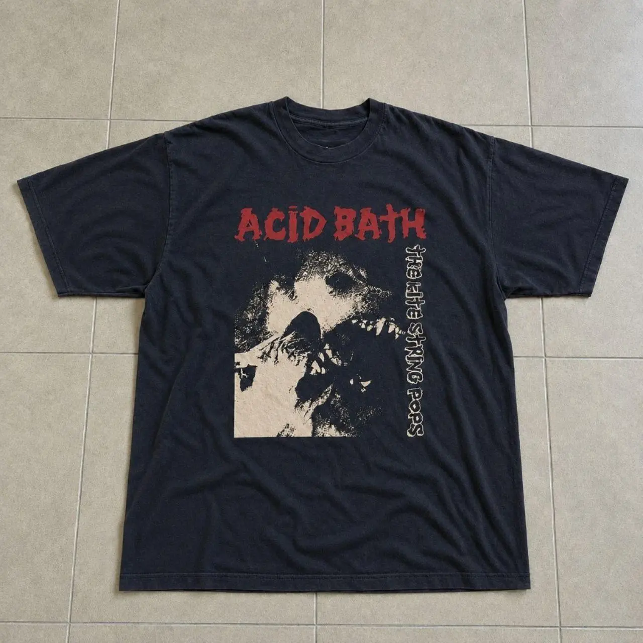 Gildan Men's Black T-shirt, Acid Bath When The Kite String Pops Graphic Tee, Acid Bath When The Kite String Pops Shirt, Vintage Metal Band Tee, Grunge Graphic T Shirt, Gothic Rock Tee, 90s Style Unisex Gift Menswear Cotton