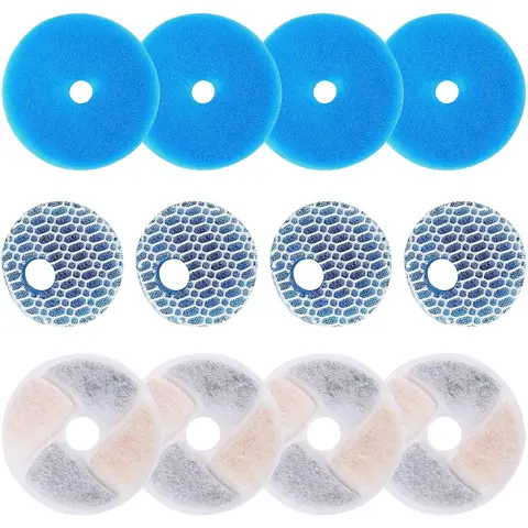 4 Pack Cat Water Fountain Replacement Filters for 67oz/2L Automatic Pet Fountain Cat Water Dispenser
