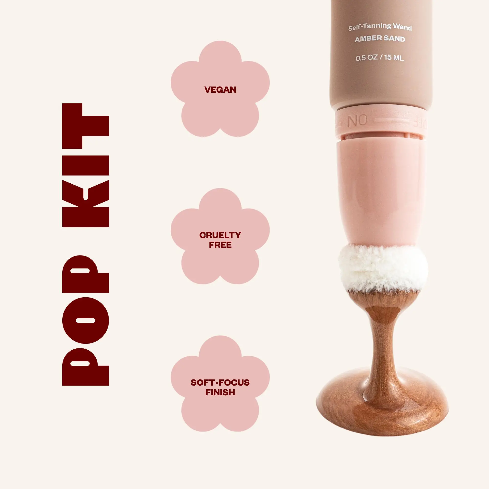 [Live Exclusive] POP KIT Bronze & Sculpt Self-Tanning Wand, Bronzer Stick, Contour Stick