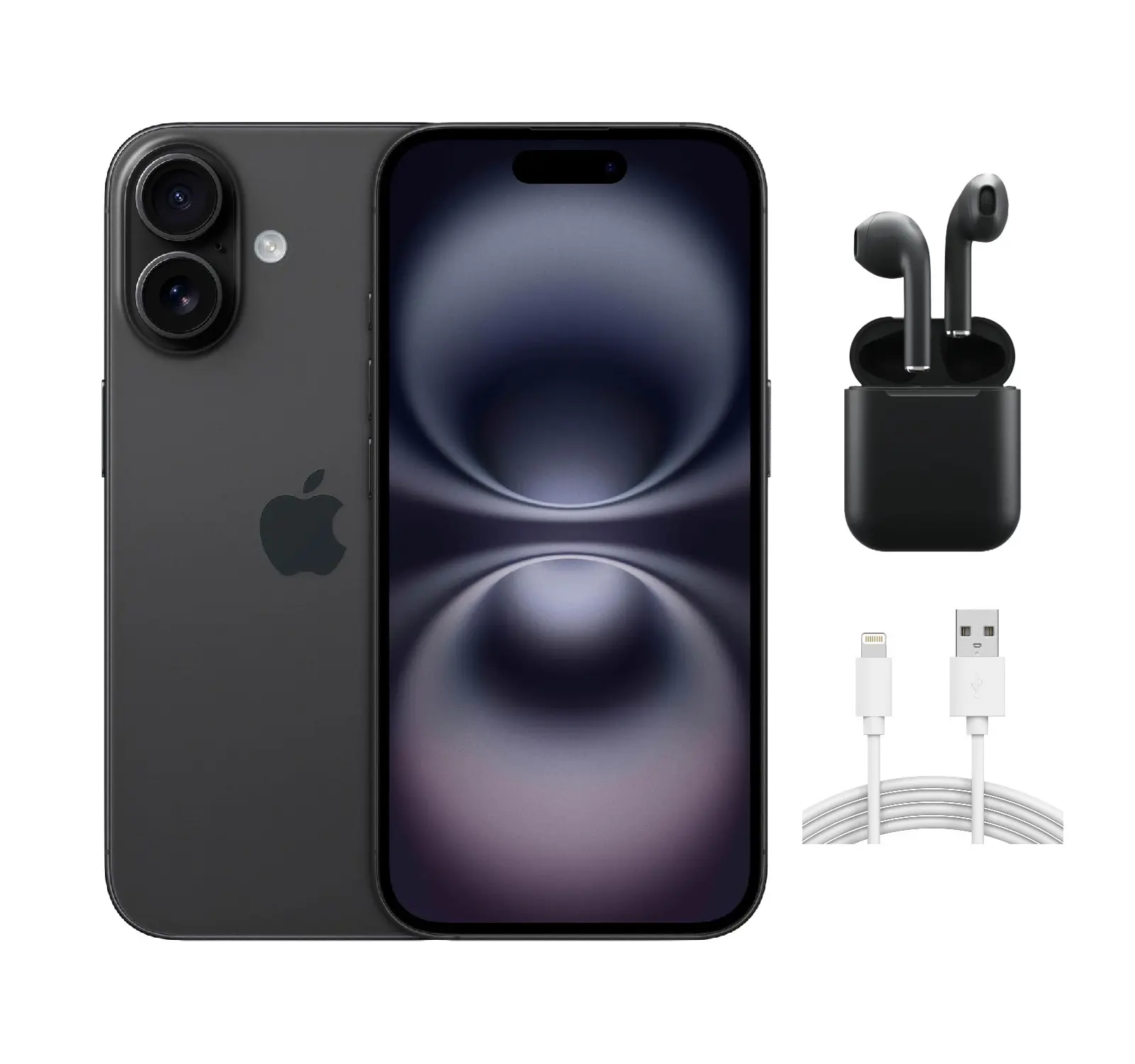 Refurbished Apple iPhone 16 Plus (Unlocked) A3082 Good Condition with Wireless Earbuds & 1 Year Warranty