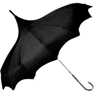 Full Size Dark Wing Pagoda Umbrella - Ideal for All Weather,  for Vampires,  Enthusiasts, and Lovers of  Bat Wing Style