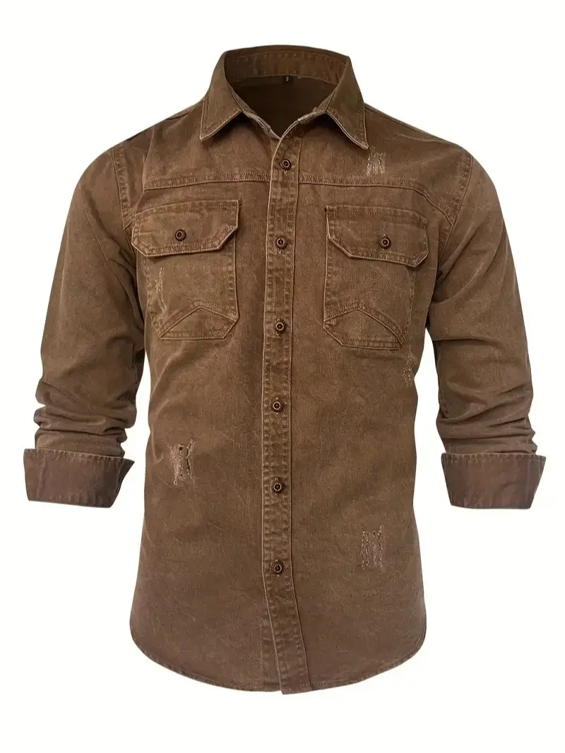Men's Denim Jacket Original Denim ShirtChristmas Denim