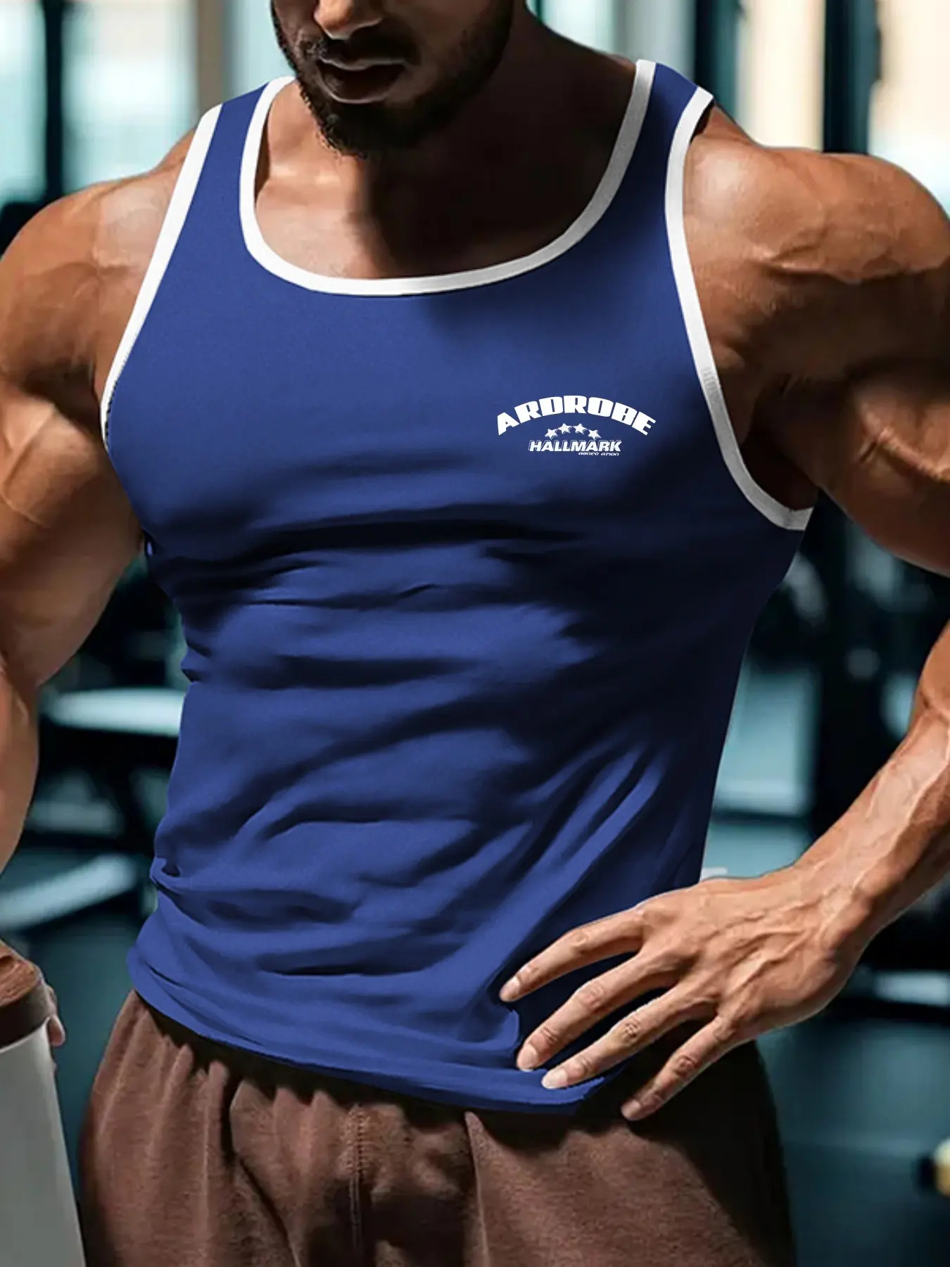 The new stylish printed tight-fitting fashionable men's trendy vest, Sports Apparel, Sport Vests, Sleeveless Sports Vests, is suitable for sports and fitness, daily work and life, as well as casual outings. It represents an active lifestyle.