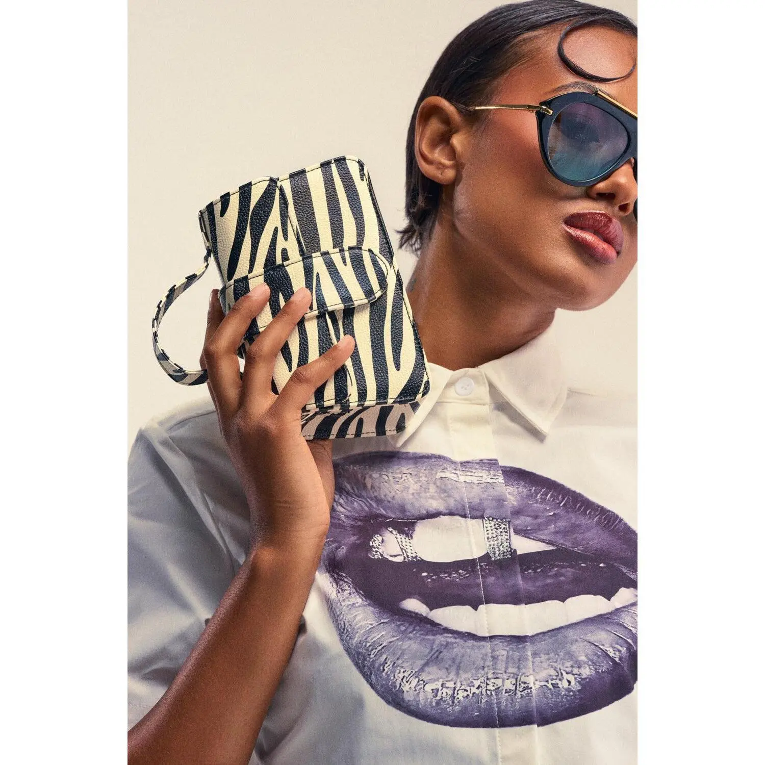 LETS GET WILD ZEBRA BAG