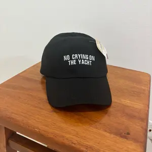 Custom Embroidered Baseball Cap - No Crying on the Yacht Design - Personalized with Your Logo or Text - Classic Style Hat