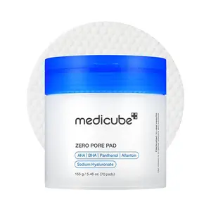 [Official Medicube Partner] Zero Pore Pad (70ea), AHA Lactic Acid & 0.45% BHA Salicylic Acid, Improving Skin Texture, Mild Exfoliation, Easy To Use, Minimize Pores, Prevent Breakouts, Facial Peels, Korean Skincare
