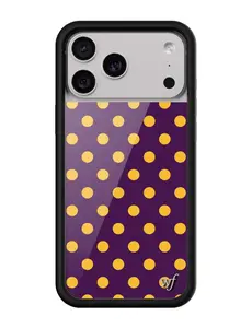 Polka Dot | Purple and Yellow iPhone Case Polka Dot | Purple and Yellow iPhone Case