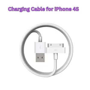 30-Pin to USB Charging Cable (3.3FT) – Compatible for Apple iPhone 4/4S, iPad 3/2/1, iPod Classic/Nano/Touch – Generic Charger Cord