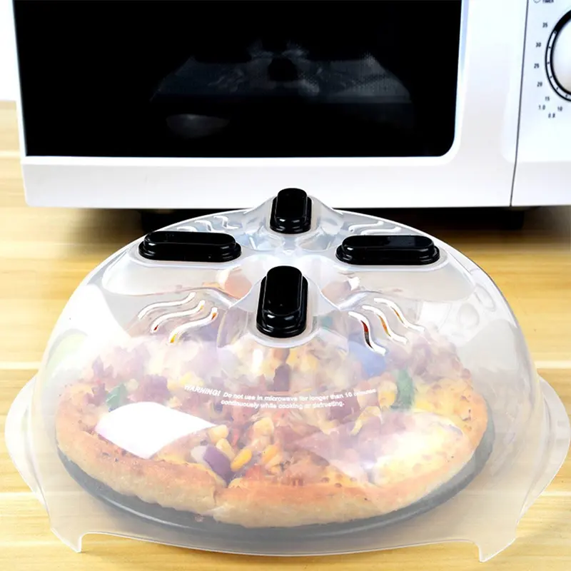 12 Inch Magnetic Microwave Splatter Guard, Clear BPA-Free Vented Microwave Lid with Steam Release, Dishwasher Safe Anti-Splash Food Cover, Space-Saving Magnetic Storage