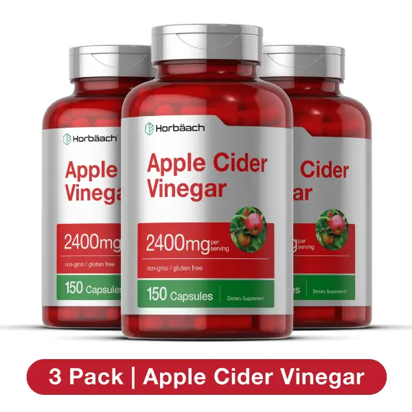 3 Pack of Apple Cider Vinegar 2400mg per serving | 150 Capsules