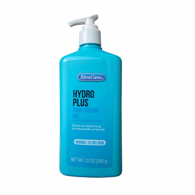 Hydro Plus Body Cream Gel, Hydrating Body Care Moisturizer with Hyaluronic Acid, Soothing Skin Repair Formula, 12oz Net Weight