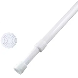 Splicing Design Spring Tension Curtain Rod, 1 Count Adjustable Expandable Pressure Curtain Tension Rod, Household Curtain Accessories for Kitchen, Bathroom, Window, Adjustable Curtain Rods