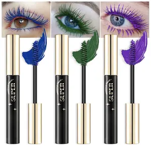Colored Mascara Set,Black Mascara Colorful Long Lasting Waterproof Hyperallergenic Mascara,Black Mascara for Girl Women's Volumizing,Lengthening,Buildable Eye Makeup Mascara Set