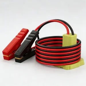 1 PC 5.9ft 8AWG Jumper Cable For Ryobi 18V Battery, Heavy-Duty Automotive Booster Clamps for Quick & Safe Vehicle Emergency Jump Starting on Roadside