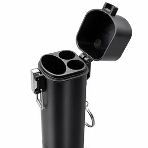 Keychain Cigarette Case with Lighter Holder Metal Lock Travel Lanyard Hiking Essentials