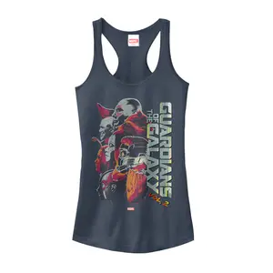 Juniors Womens Marvel Guardians of the Galaxy Vol Team Profile Racerback Tank Top