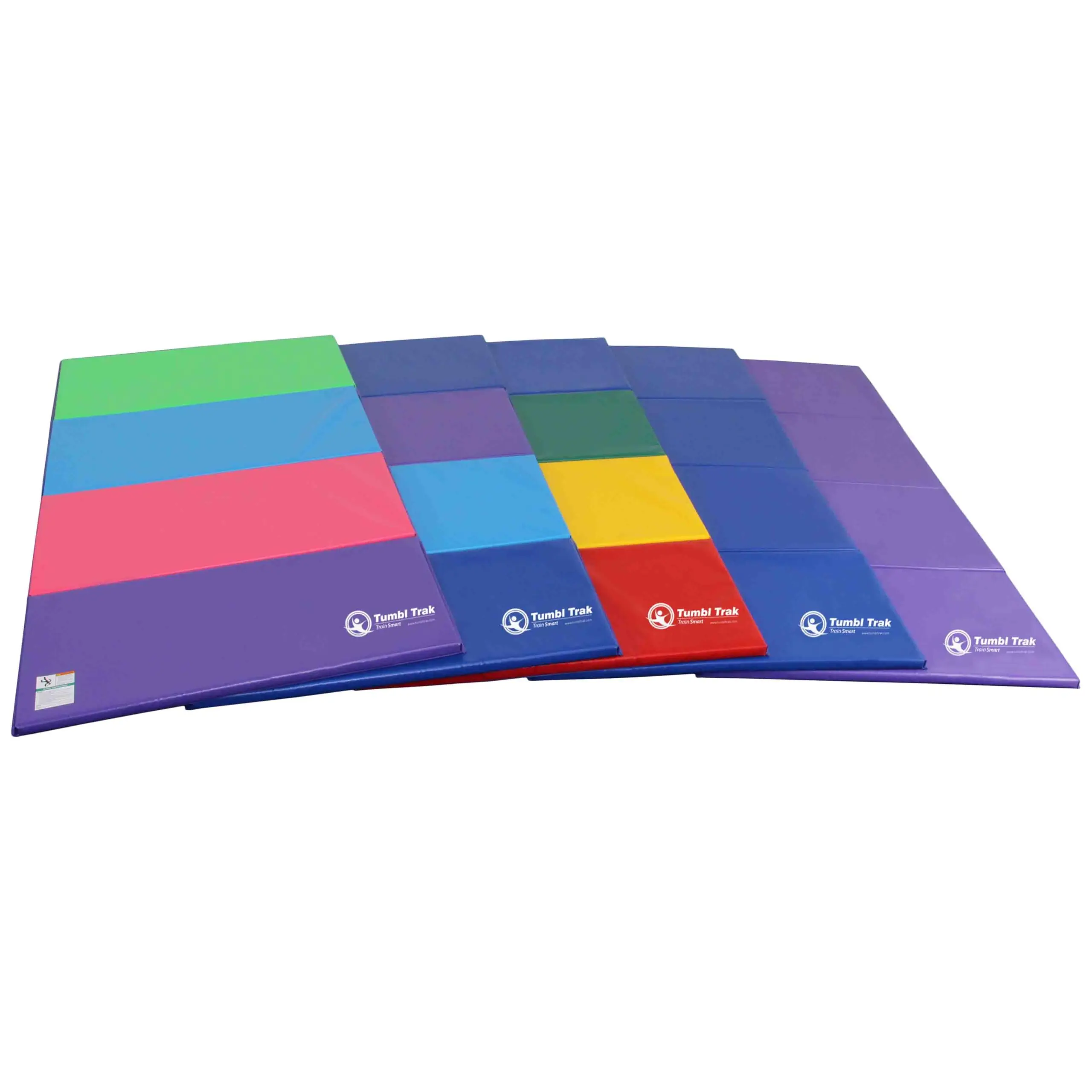 Tumbl Trak Folding Gymnastics Mat, 4ft x 8ft x 1-3/8in Athletic Grade Crosslink Foam Tumbling & Training Mat for Athletes, Fitness Mat, Foam Mat