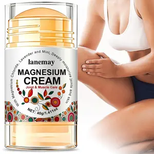 40g - Magnesium Body Recovery Cream - Soothing 3% Menthol Moisturizing Blend Formula with Natural Oils and Tea Tree - For Post-Activity Muscle Refreshment Moisturizer Body Care Product