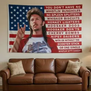 Joe Dirt Funny Flag, USA 250th Anniversary Flag 1776–2026, Patriotic 4th of July Outdoor Garden Banner Decor