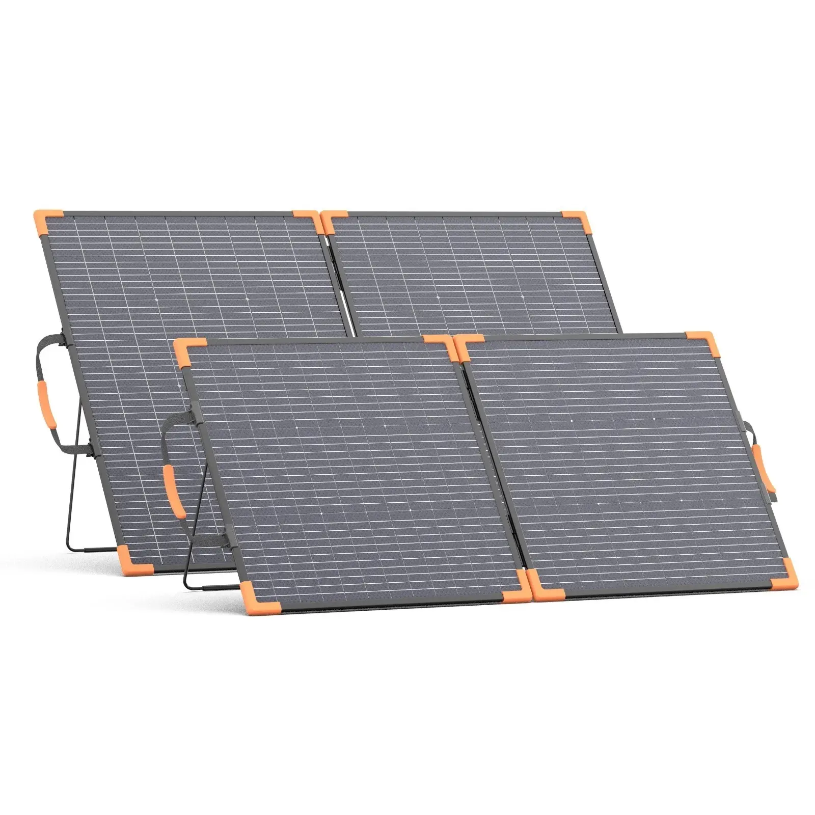 MHPOWOS 400W 100W 200W Bifacial Portable Solar Panels for Ecoflow Anker Jackery Bluetti – Dual-Sided Solar Chargers with 23.5% Efficiency, IP68 Waterproof, Foldable with Kickstands for RV, Camping & Off-Grid Power Stations Foldable Solar Charger Kit