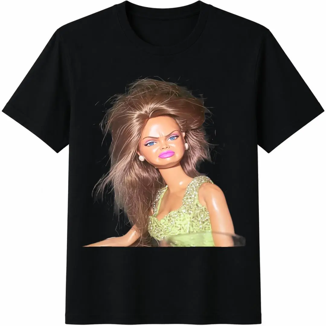 T Shirt Print ,Graphic-Cotton Tees Funny Disgusting Doll Face Meme Hilarious Sarcastic Gift Tee T-Shirt,Y2K,Oversized Shirt