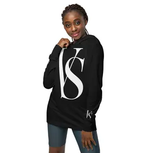 VOID STROBING Hooded long-sleeve tee