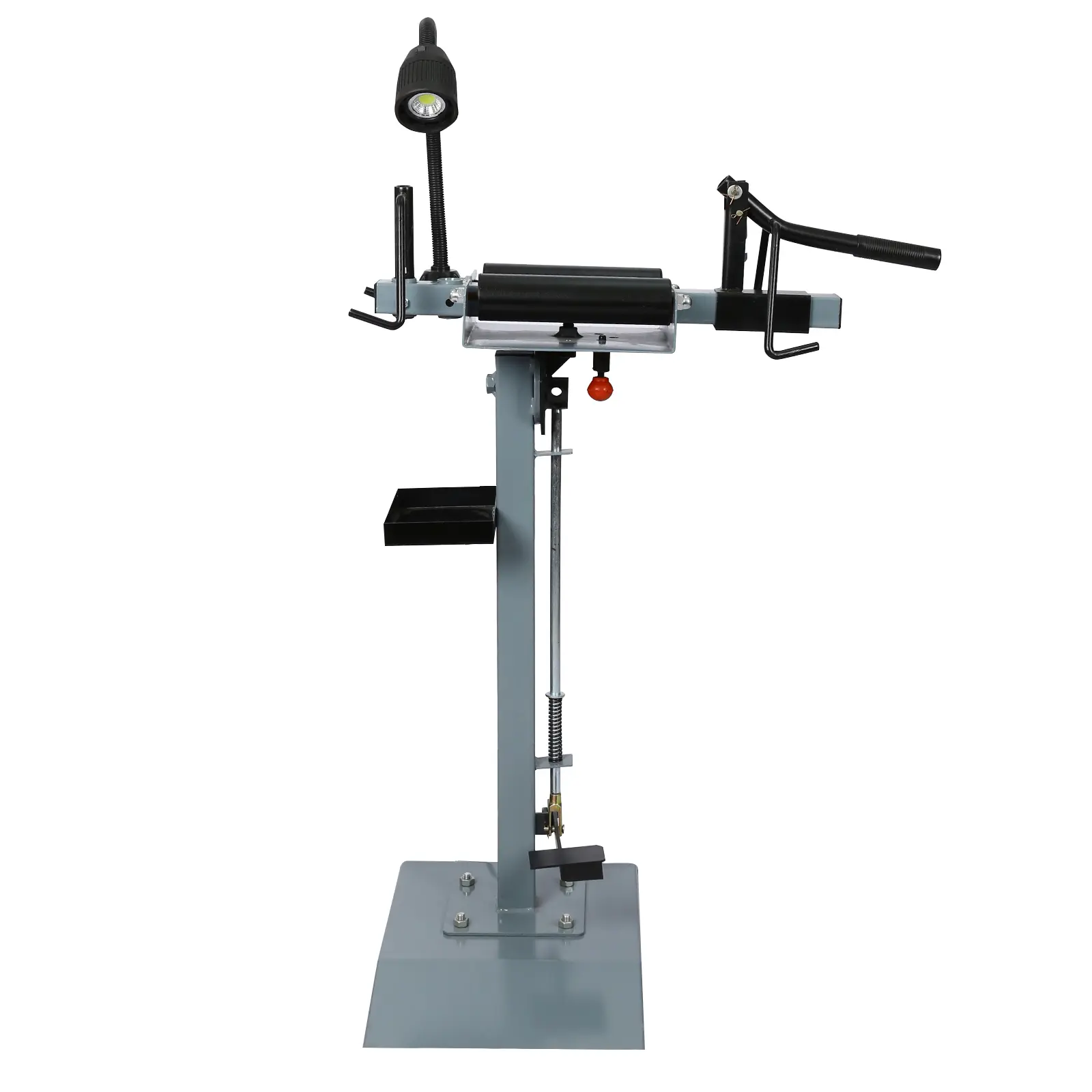 Manual Tire Spreader Portable Tire Changer for Car Truck Repair with 360° Swivel Platform Adjustable LED Light & Tool Tray