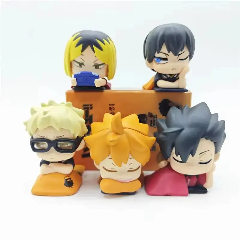 Haikyuu!! Sleep Series Mini Anime Figure Hinata Shoyo Kei Tsukishima Kozume Kenma Tetsurou Kuroo Collectible Model Toys