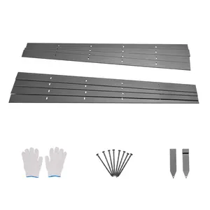 【Spotlight Day】VEVOR Metal Landscape Edging 8Packs 72in Rust-Resistant Bendable for Yard Garden