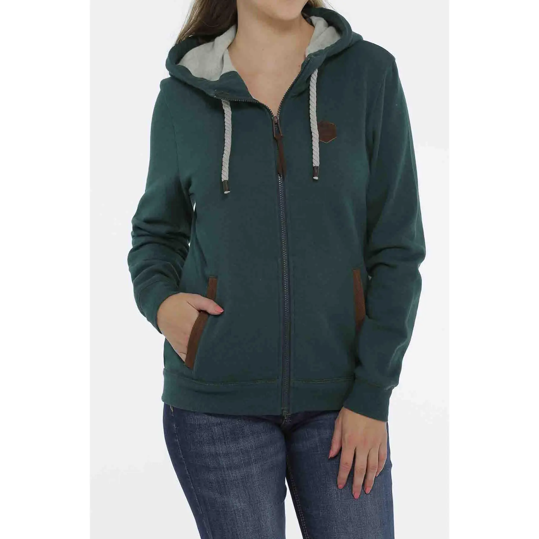 Cinch Womens Green Hoodie