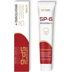 SCTHRL SP-6 Probiotic Whitening Toothpaste – Travel-Ready Formula with SP6 for Whiter Teeth, Tartar Prevention, Long-Lasting Freshness & Oral Balance