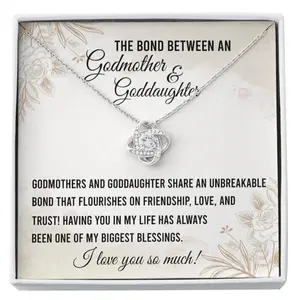 Goddaughter Necklace, Godmother To Goddaughter Gift, Necklace Gift For Goddaughter From Godmother, Godmother & Goddaughter Custom Necklace