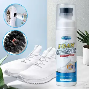 Portable Shoe Cleaner with Brush Head,Waterless Shoe Cleaning Brush,Dry Cleaning Bubble Cleaner,Ideal for Sneaker,Leather Shoes,Canvas Shoes Various Shoes Sneakerballs Footwear