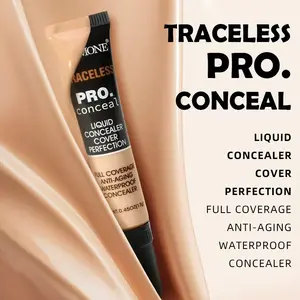 Long-Lasting Waterproof Foundation Concealer, Conceals Dark Circles Acne Spots Tattoos, Hydrating Camouflage Liquid, Makeup for All Skin Types