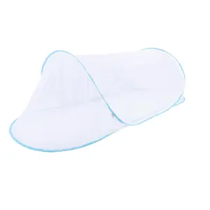 78 * 32 * 22 Inch Large Up Tent, Portable Foldable Tent, Camping Net with Net Bottom, for Bed Camping Travel Patio (Blue)