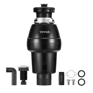 VEVOR Garbage Disposal 3/4 HP Continuous Food Waste Disposer 3250RPM EZ Connect Corded
