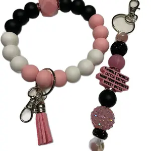 Keychain wristlet combo
