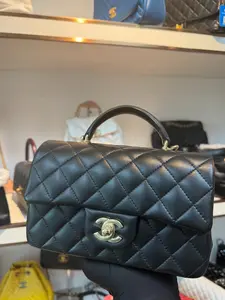 Pre-owned CHANEL Mini Rectangle Flap with handle