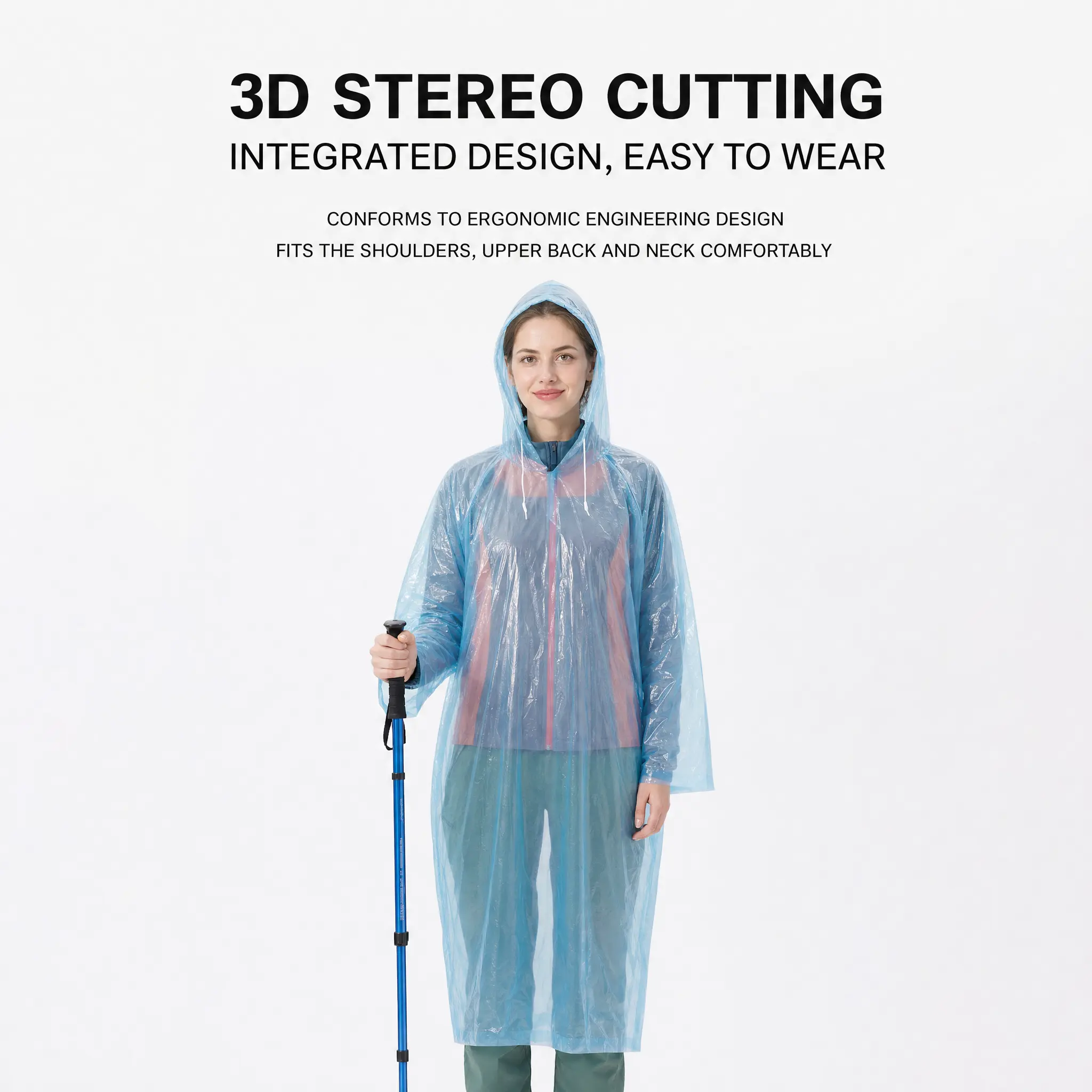 Portable Disposable Rain Poncho | Extra Thick & Large Waterproof Rain Cape for Adults & Kids, Outdoor Travel Emergency Gear