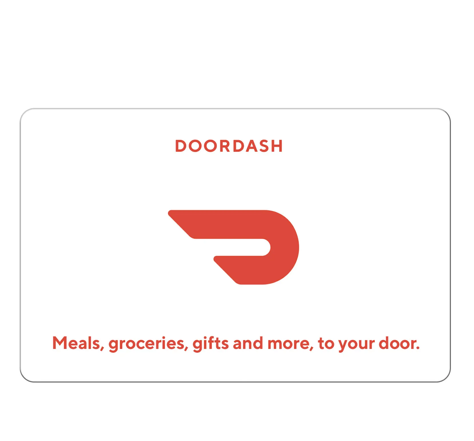DoorDash, eGift Card, Food, Groceries & Essentials Delivered to Your Door