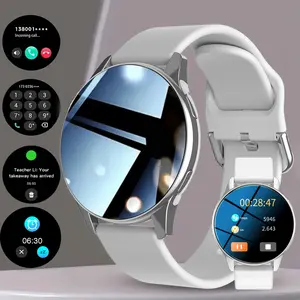 Smartwatch - Call Function & Message Alert, Step Count & Calorie Tracker, Multiple Sports Modes, Weather Update, Wireless Connection, Silicone Strap, Unisex, for Daily Wear & Gift, Fitness Tracker Watch, Health Fitness Smartwatch
