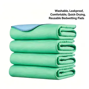 Washable Incontinence Bed Underpads , 34"x36" Reusable Waterproof Bed Pads, 100% Leakproof & Ultra A