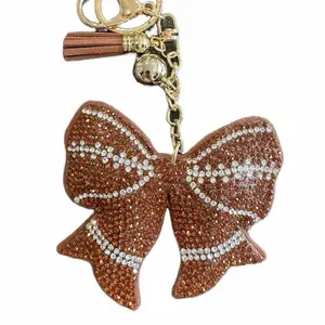LGS Charms - Sports - Rhinestone Keychain Fashion Accessory with Tassel