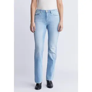 Mid Rise Bootcut Queen Women's Jeans, Vintage and Veined - BL15872