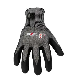 JS Products SC5A-06-011 Nitrile Foam-Dipped ANSI A5 Cut Resistant Touchscreen Work Gloves X-Large