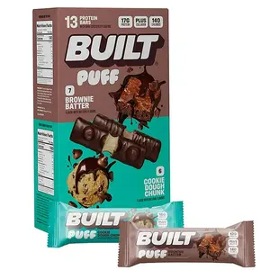 Built Bar Puff & Chunk Protein Bars, Variety Pack, 13 ct. Built Bar Puff & Chunk Protein Bars, Variety Pack, 13 ct.